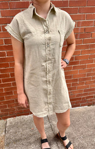 Collared Button Dress