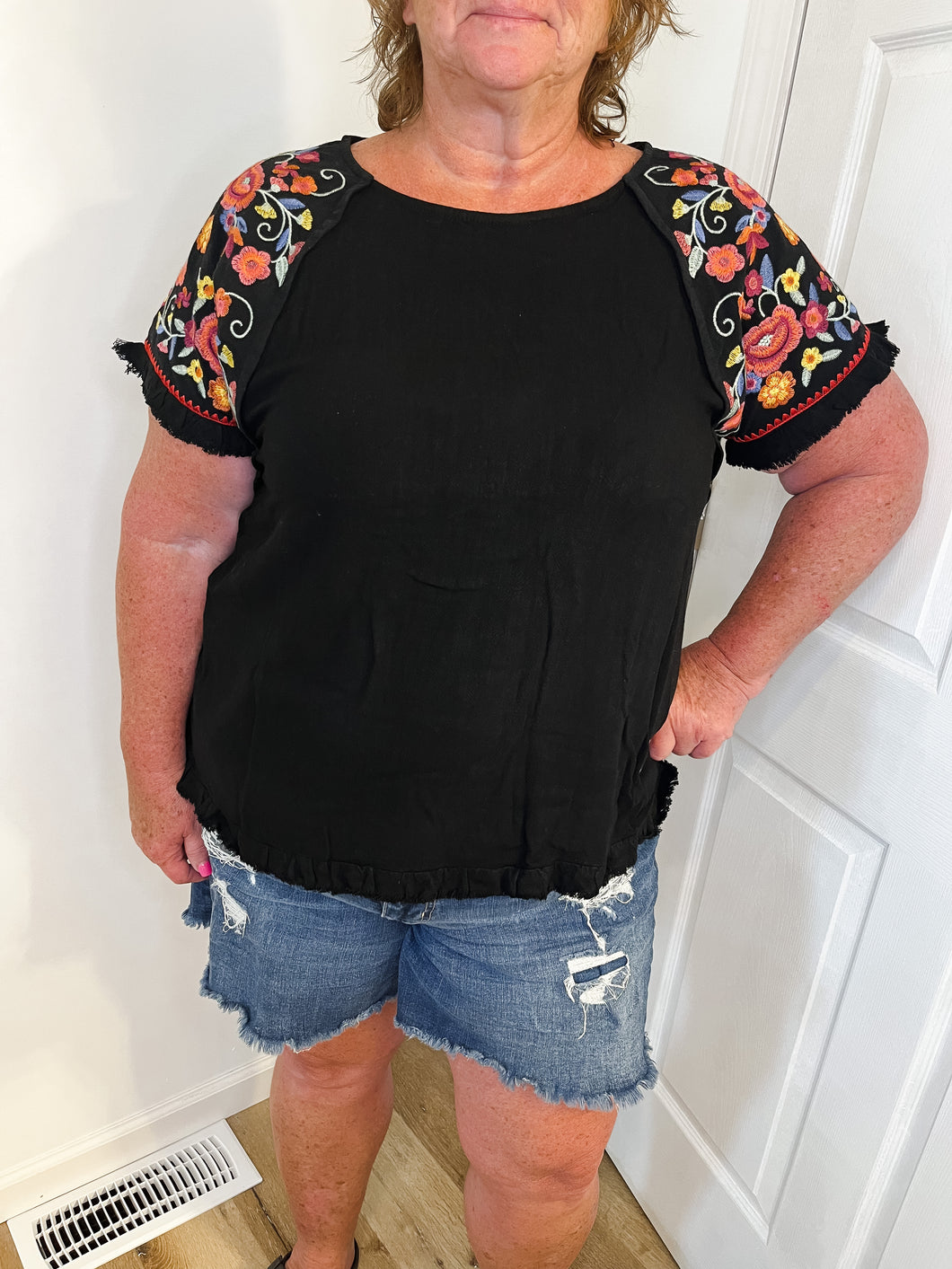 Cheri’s Embroidered Top