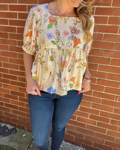 Halle Floral Top