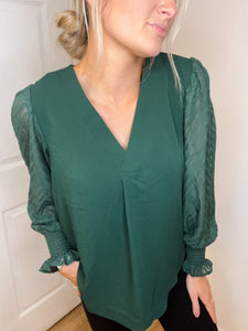 Sheer Chevron Top