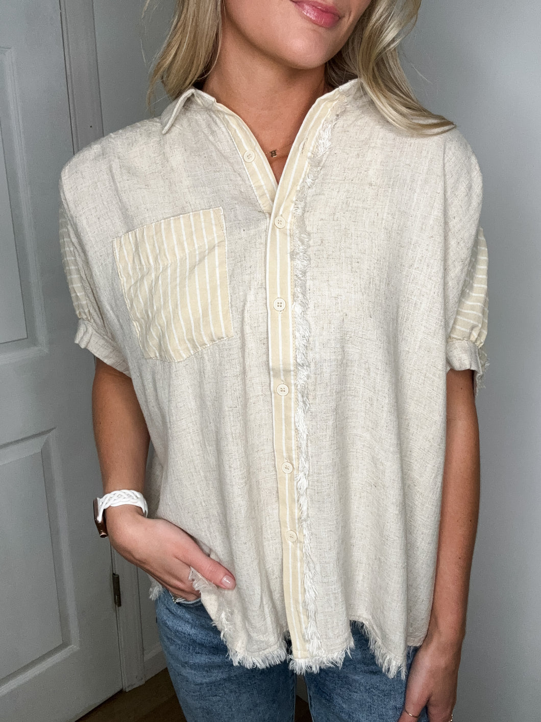 Oatmeal Harper Top