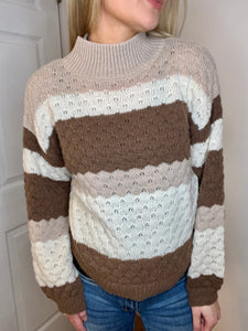 Hot Chocolate Stripe Sweater