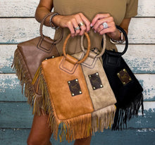 Load image into Gallery viewer, Authentic LV patch wristlet with Fringe
