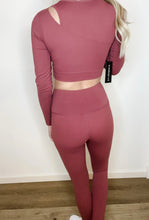 Load image into Gallery viewer, Copper V cross high waisted Leggings
