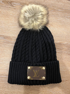 Authentic LV Patch Swiss Beanie