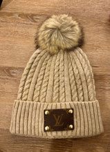 Load image into Gallery viewer, Authentic LV Patch Swiss Beanie
