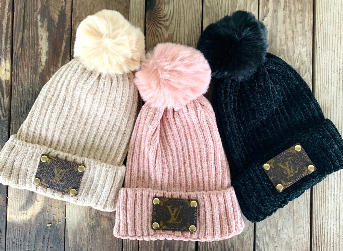 Authentic LV Patch Beanie – She Shed Boutique Inc.