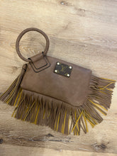 Load image into Gallery viewer, Authentic LV patch wristlet with Fringe
